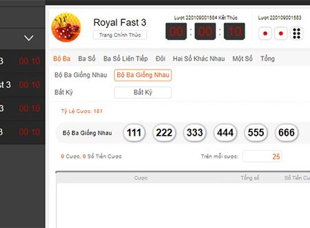 Hướng dẫn cách chơi xổ số Fast 3 tại nhà cái TF88